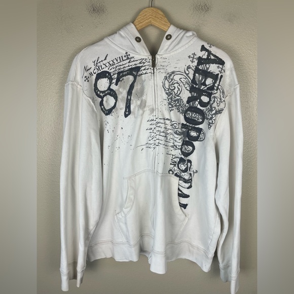 Vintage Aeropostale Zip Up Hoodie Y2K Men’s XL Archaic Skater